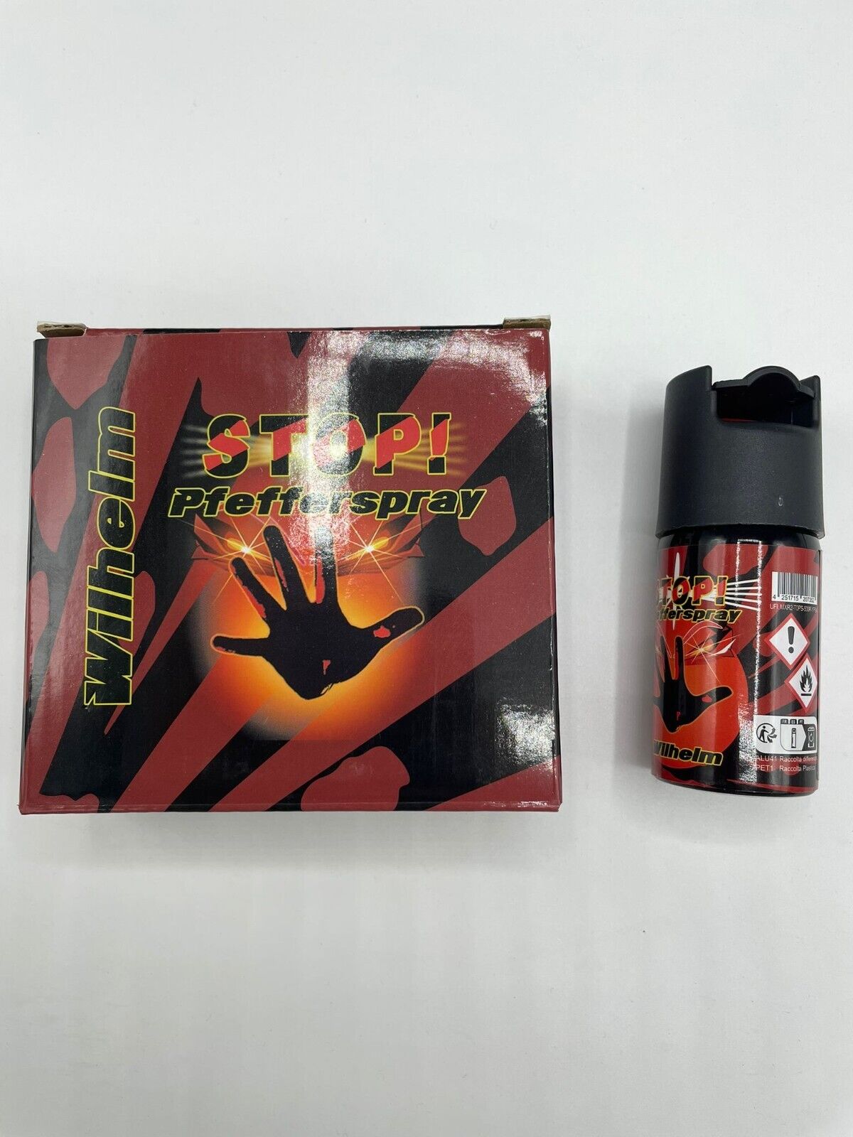 Wilhelm Tierabwehrspray 40ml Abwehrspray CS Gas KO Spray Selbstschutz