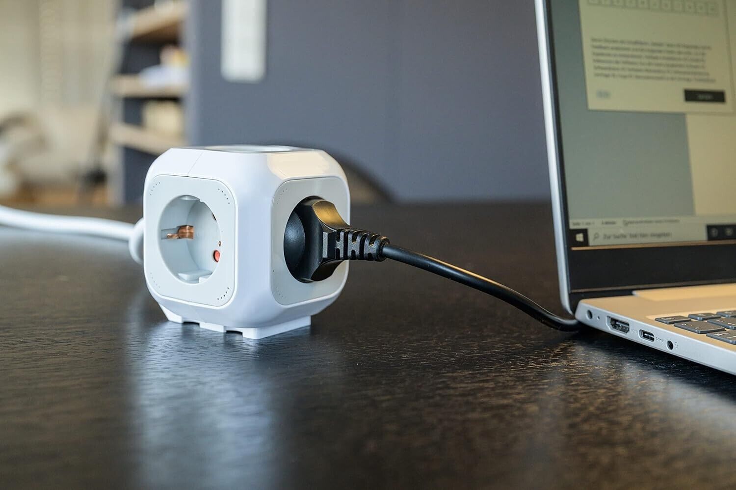 Brennenstuhl Alea-Power Steckdosenblock/Steckdosenwürfel 4-Fach (mit 1,4m Kabel)