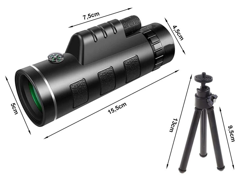 40X60 HD Monokular Teleskop Fernrohr Hochleistungs für Beobachtungen