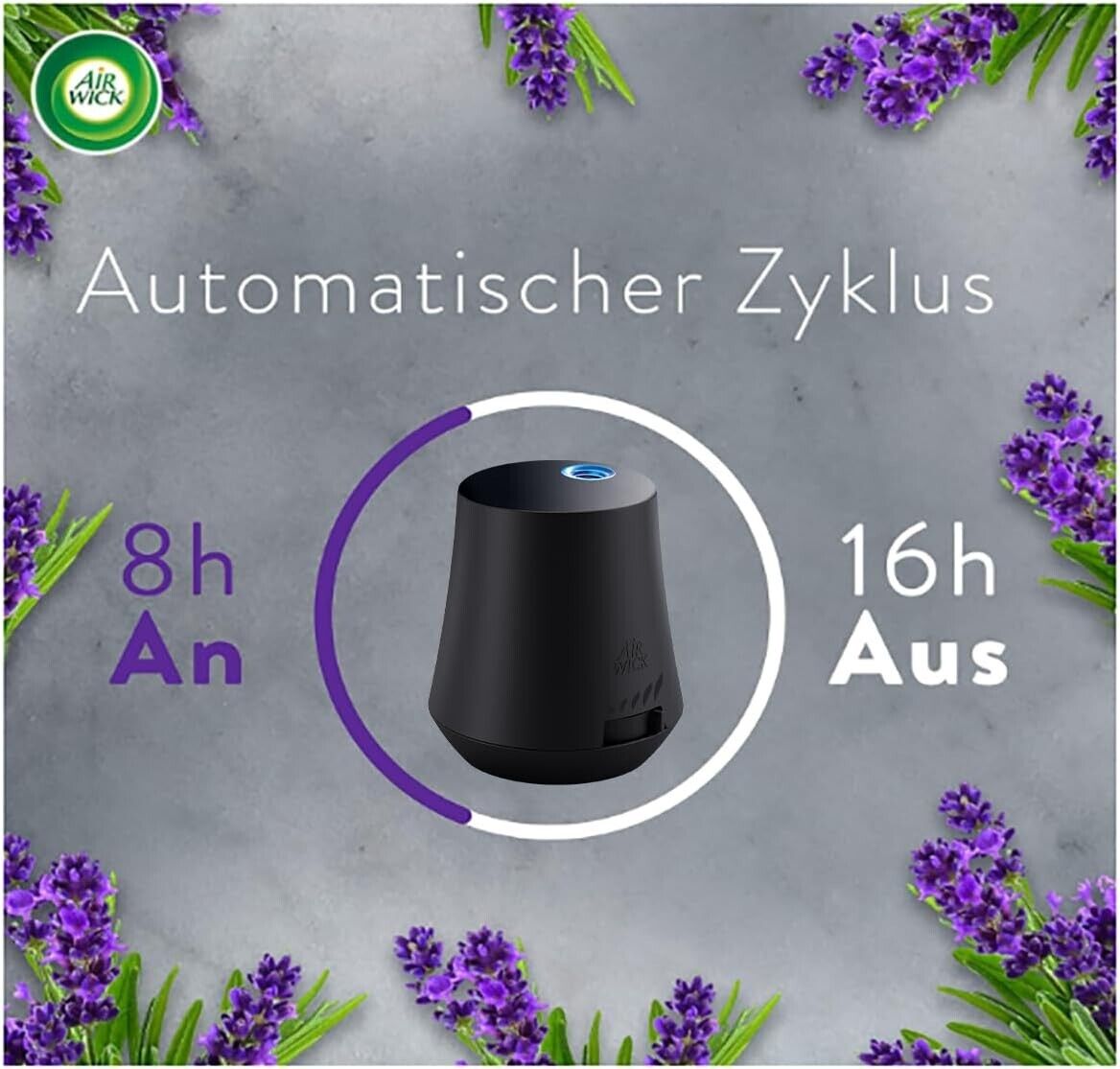 Air Wick Aroma-Öl Starter Set – Diffuser + 2×20 ml Lavendel Duftöle