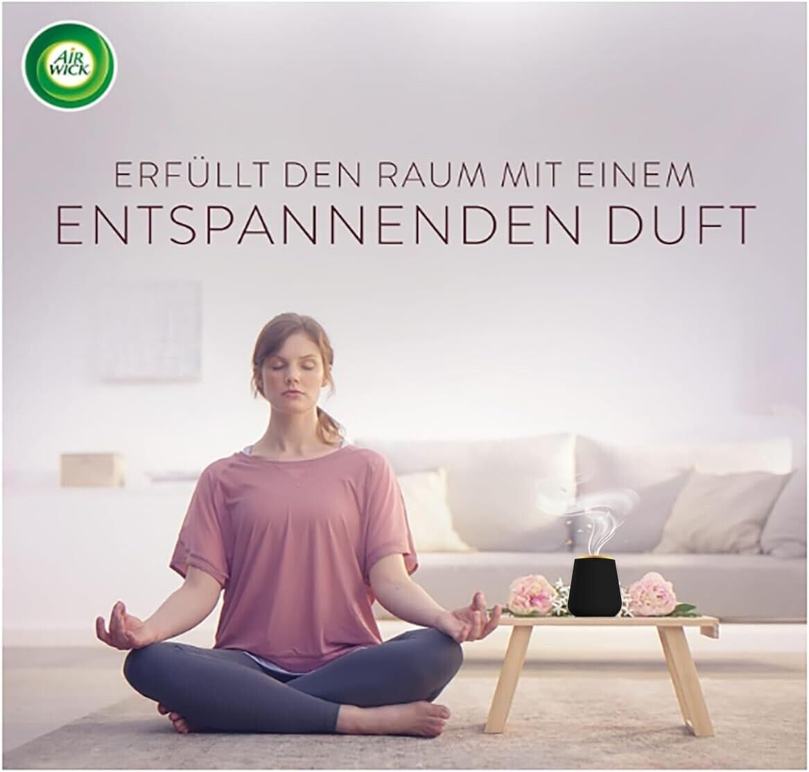 Air Wick Aroma-Öl Starter Set – Diffuser + 2×20 ml Lavendel Duftöle