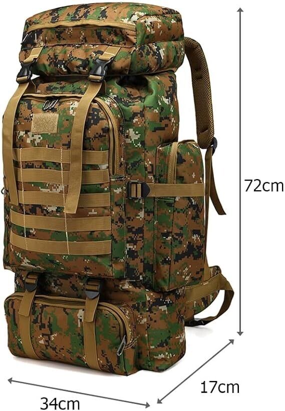 80L Rucksack Wasserdicht Wanderrucksack Trekking Outdoor Reiserucksack Groß