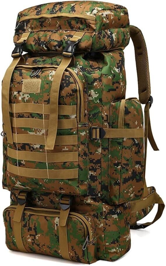 80L Rucksack Wasserdicht Wanderrucksack Trekking Outdoor Reiserucksack Groß