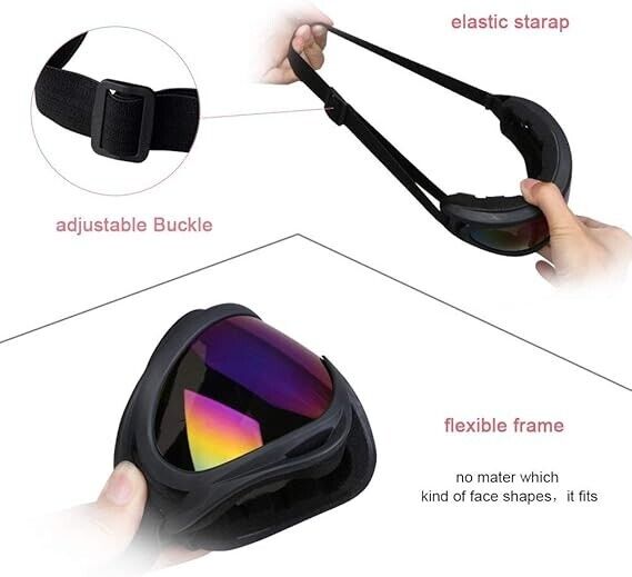 Skibrille & Snowboard Brille mit UV400 Schutz – Anti-Fog, Helmkompatibel, Unisex  1 stück