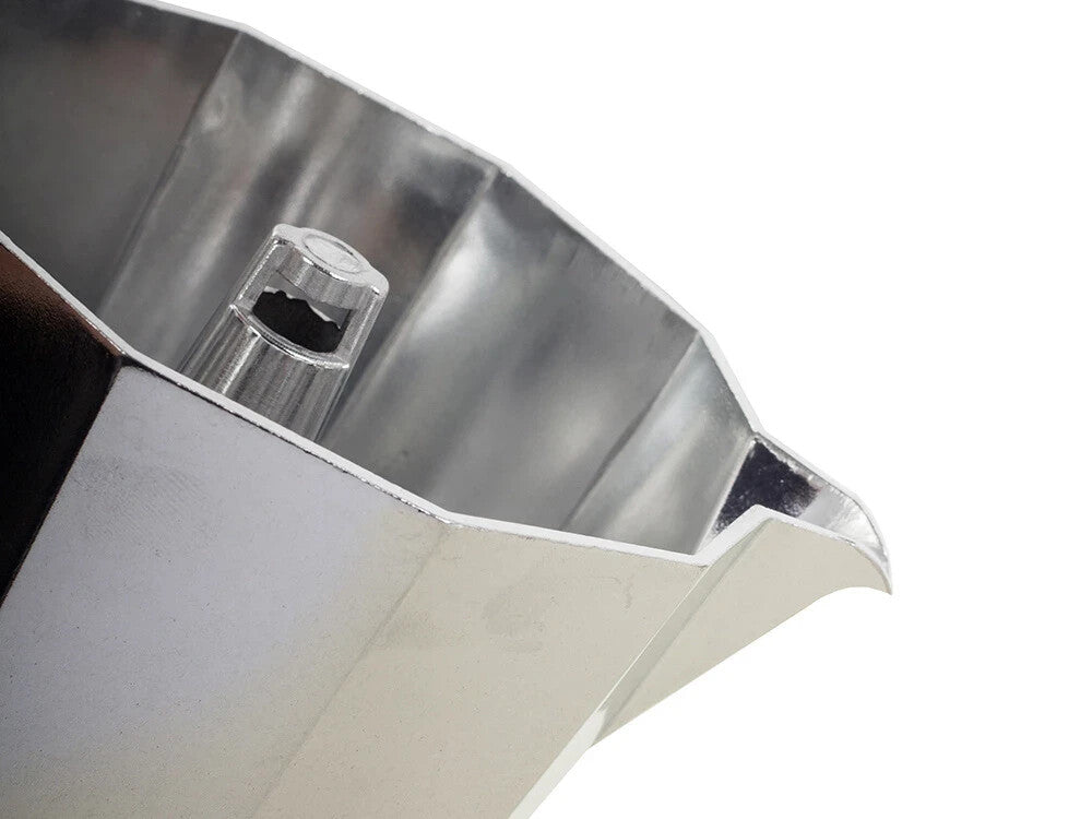 Espressokocher Aluminium 3 Tassen 150 ml – Moka Kaffeemaschine für Gas & Elektroherd  schwarz oder silber