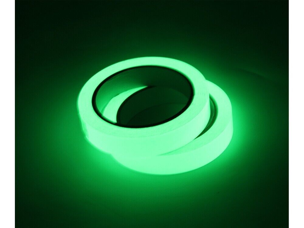3 m Fluoreszierendes Leuchtklebeband – Neon Grün – Nachleuchtend, 2 cm Breit, Zuschneidbar & Selbstklebend für Innen & Außen