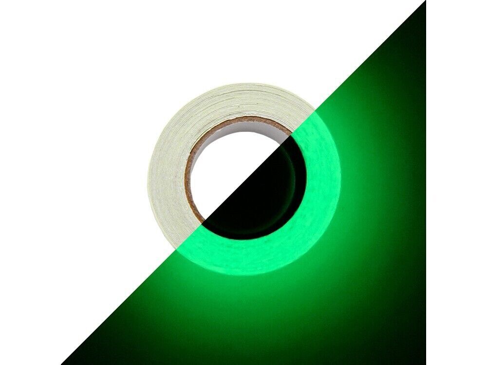 3 m Fluoreszierendes Leuchtklebeband – Neon Grün – Nachleuchtend, 2 cm Breit, Zuschneidbar & Selbstklebend für Innen & Außen