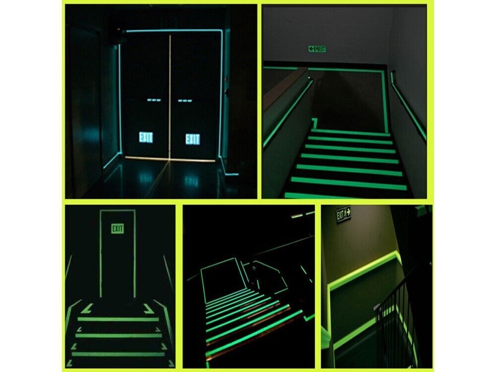 3 m Fluoreszierendes Leuchtklebeband – Neon Grün – Nachleuchtend, 2 cm Breit, Zuschneidbar & Selbstklebend für Innen & Außen