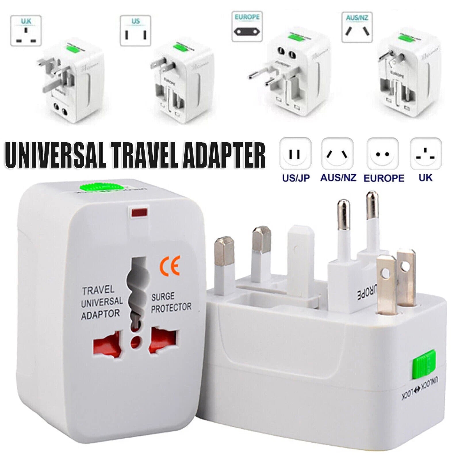 Universal Reiseadapter Weltweit – 150 Länder Netzstecker Konverter 🌍✈️🧳

🔌