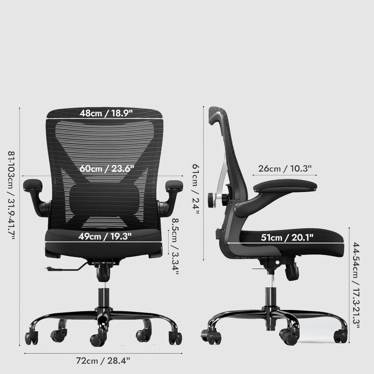 Ergonomischer Bürostuhl Netz X-Design Lendenstütze Schreibtischstuhl 150kg🪑🪑🪑