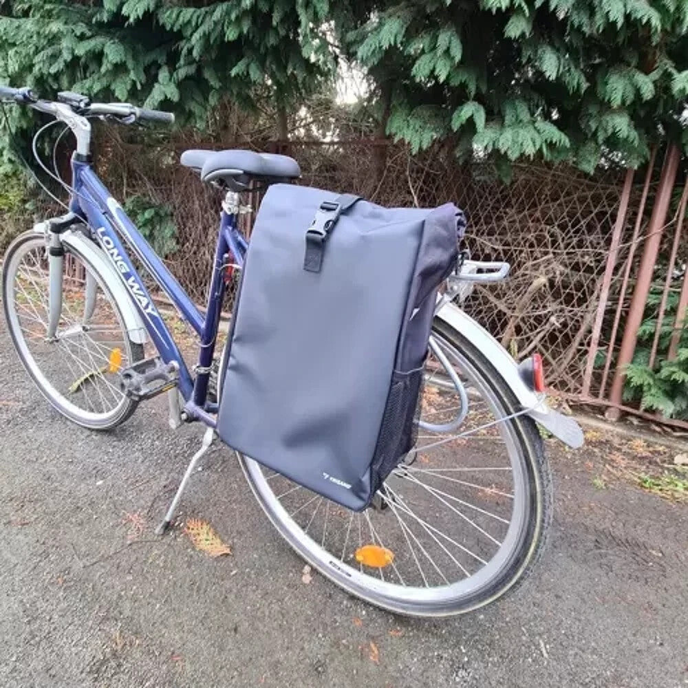Fahrradtasche 15L wasserdicht Gepäckträger Tasche mit Schultergurt Reflektoren