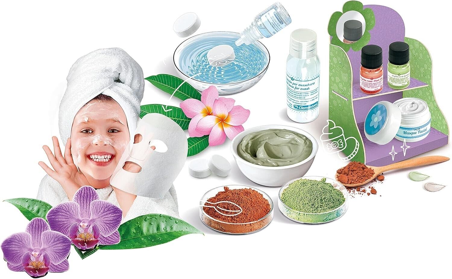 Clementoni Galileo Lab Gesichtsmasken selber machen – DIY Kosmetik Set für Kinder ab 8
