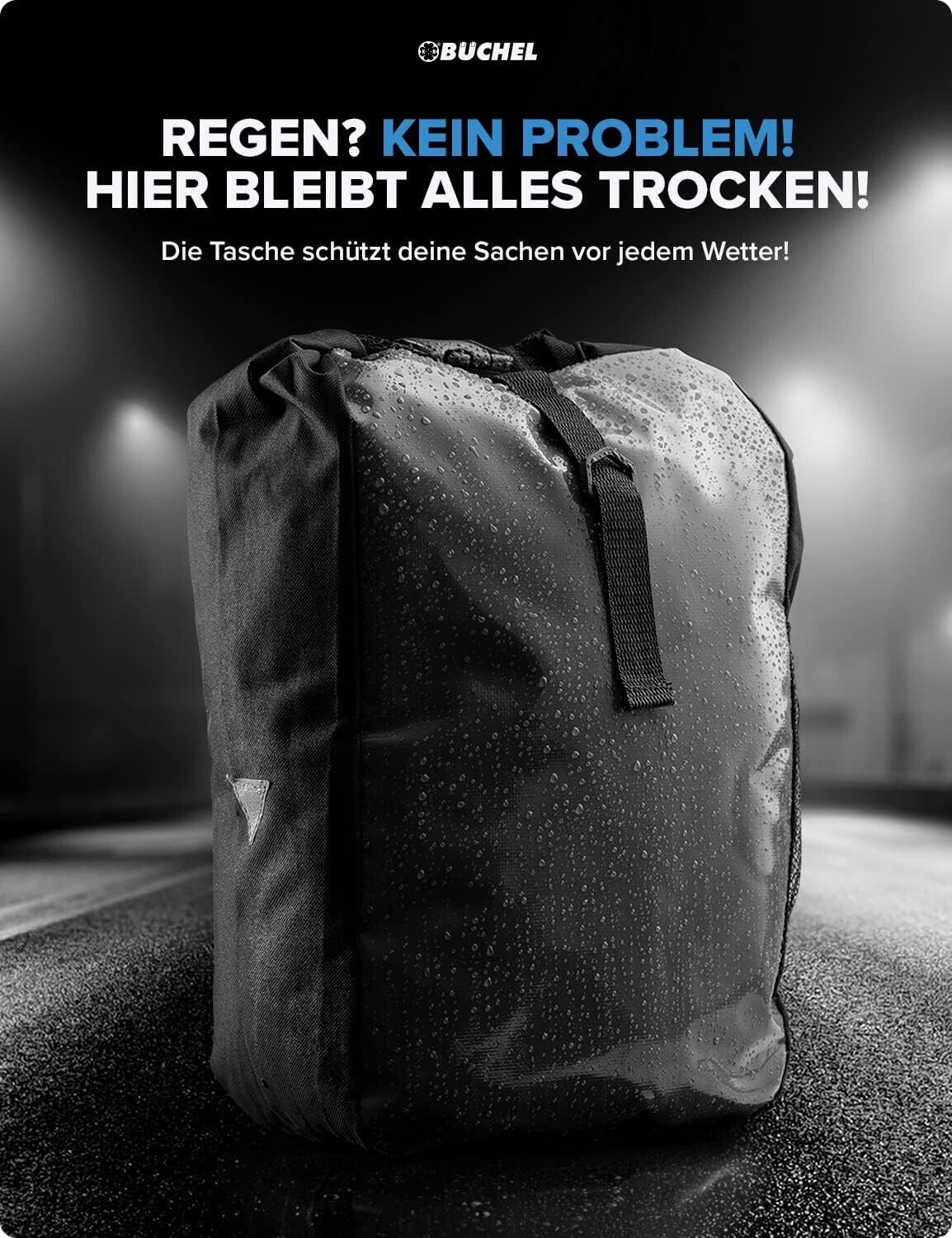 Wasserabweisende Fahrradtasche für Gepäckträger – Hinten, robust & bis 10 kg