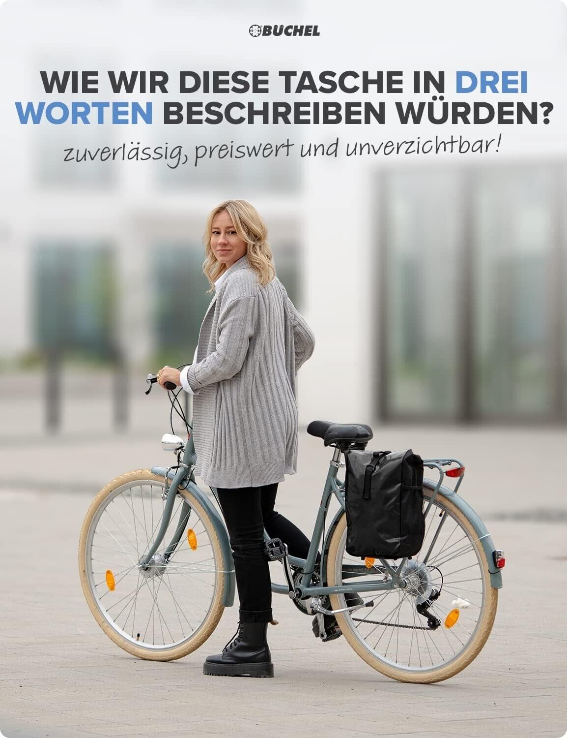 Wasserabweisende Fahrradtasche für Gepäckträger – Hinten, robust & bis 10 kg