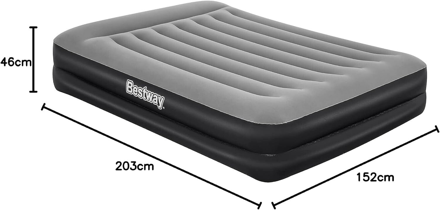 Bestway Premium Plus Luftbett 203x152x46 cm mit integrierter Elektropumpe