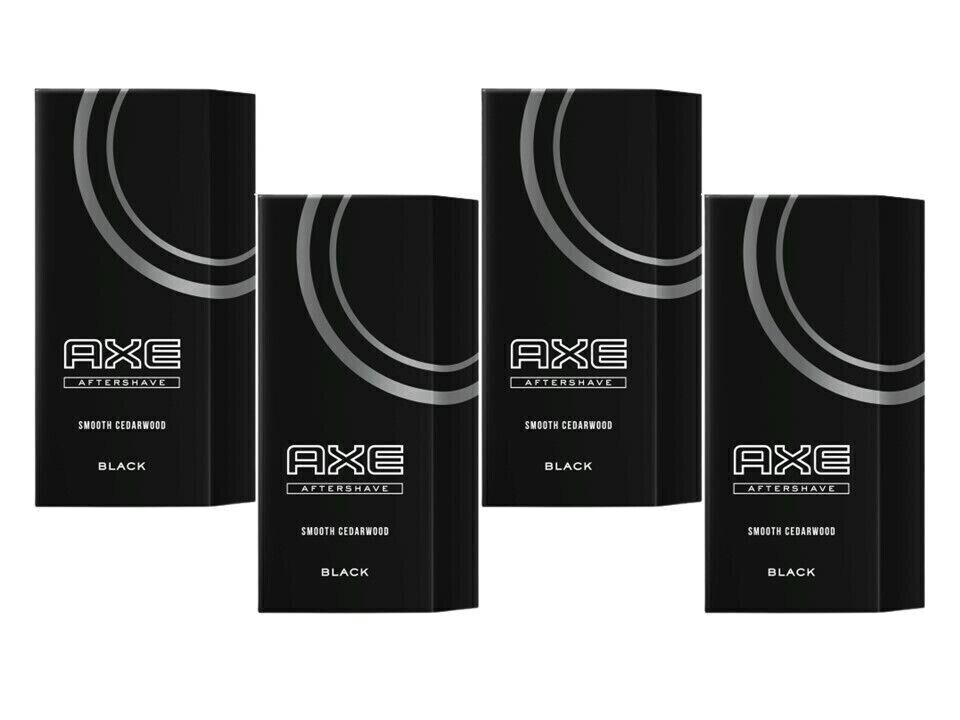 Axe After Shave Black 1 x 100 ml, 4 x 100 ml Aftershave Rasur Rasierwasser