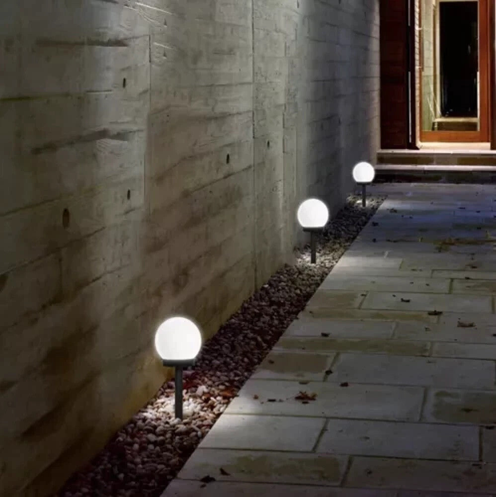 Solar Gartenleuchten Kugel 6er Set LED Außen – Dämmerungssensor IP44