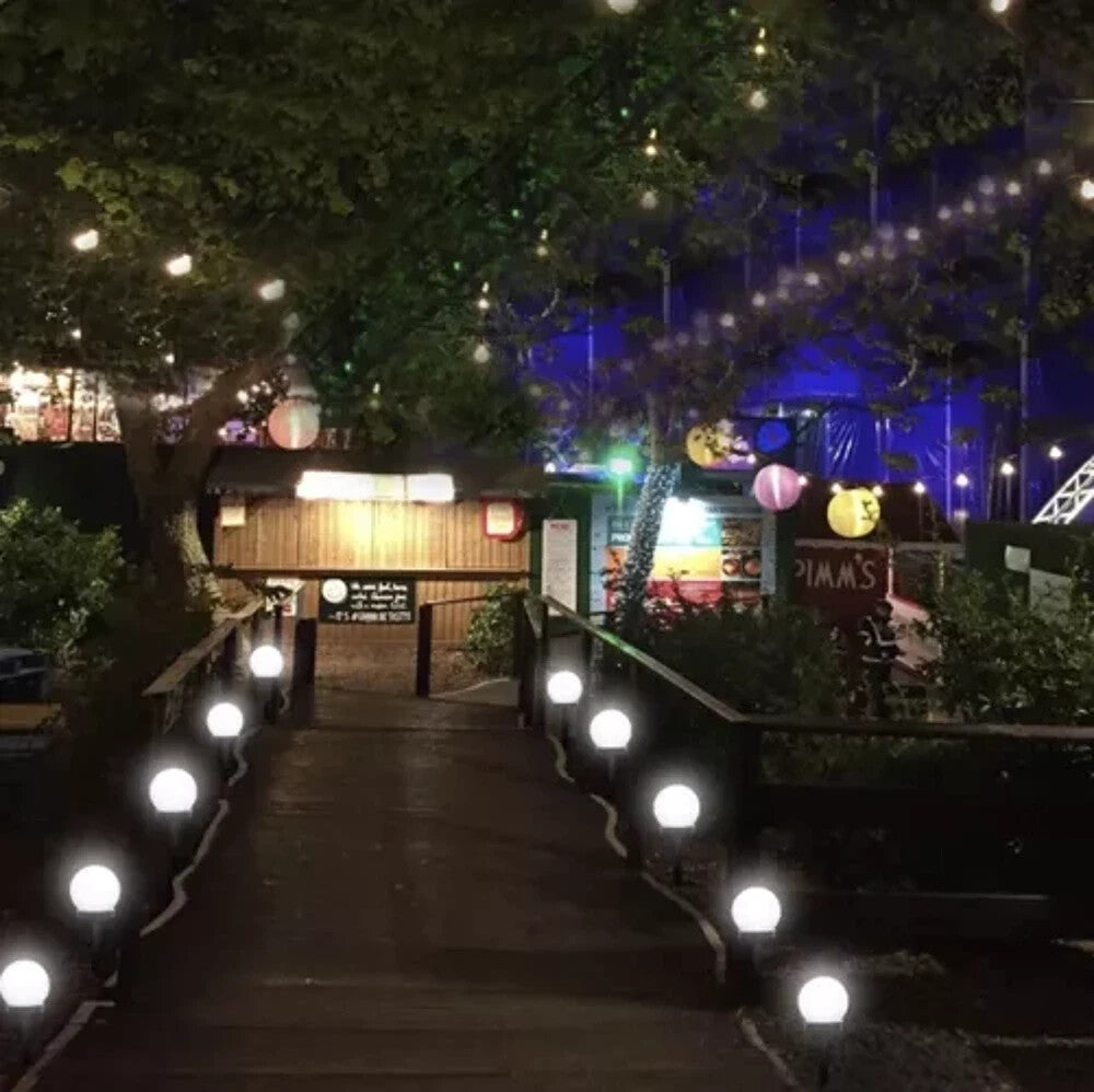 Solar Gartenleuchten Kugel 6er Set LED Außen – Dämmerungssensor IP44