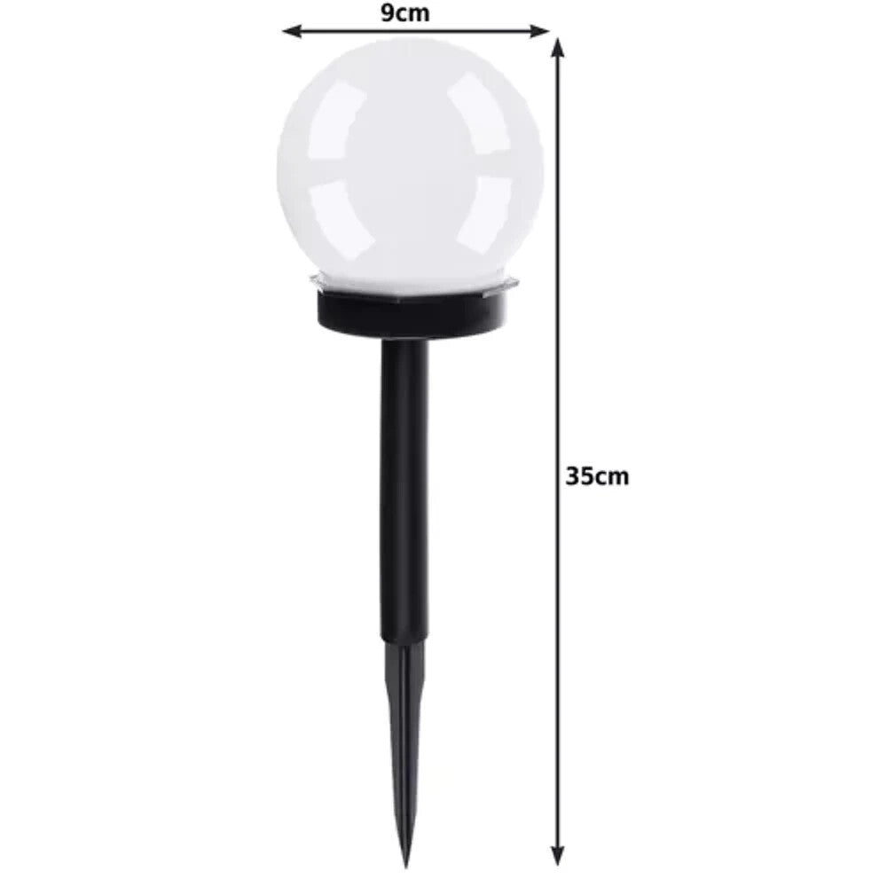 Solar Gartenleuchten Kugel 6er Set LED Außen – Dämmerungssensor IP44