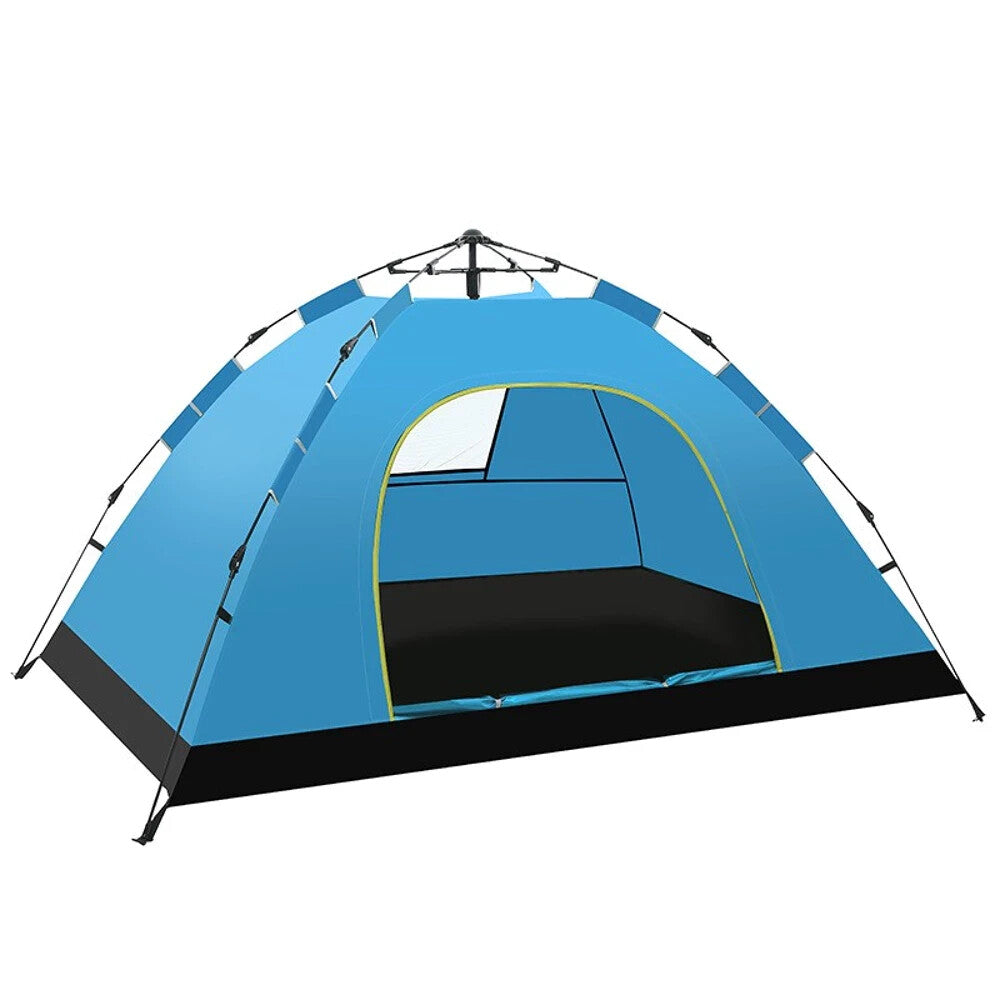 Automatisches Pop-Up Campingzelt 2–3 Personen Wasserdicht Blau 200x140x115