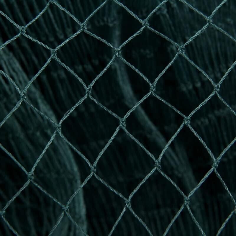 Fischernetz 2x5m mit Stahlgewichten & Bojen – Wurfnetz für Teiche & Seen, Nylon Zugnetz