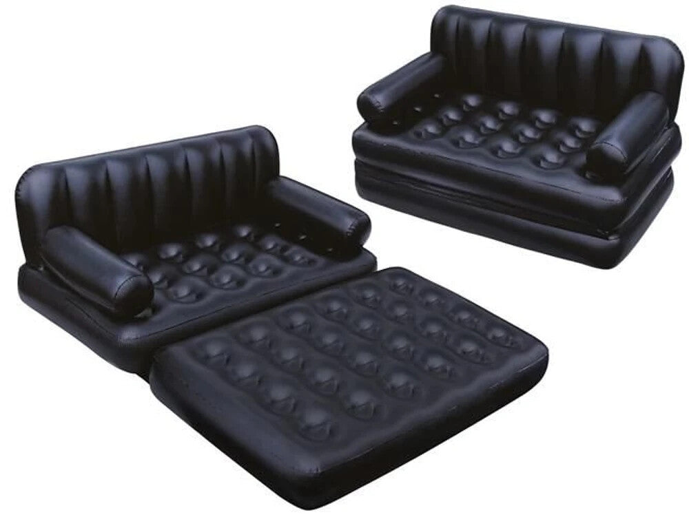 Bestway 75054 Luftbett 5in1 Sofa 188x152 – Aufblasbares Reisebett Camping Couch