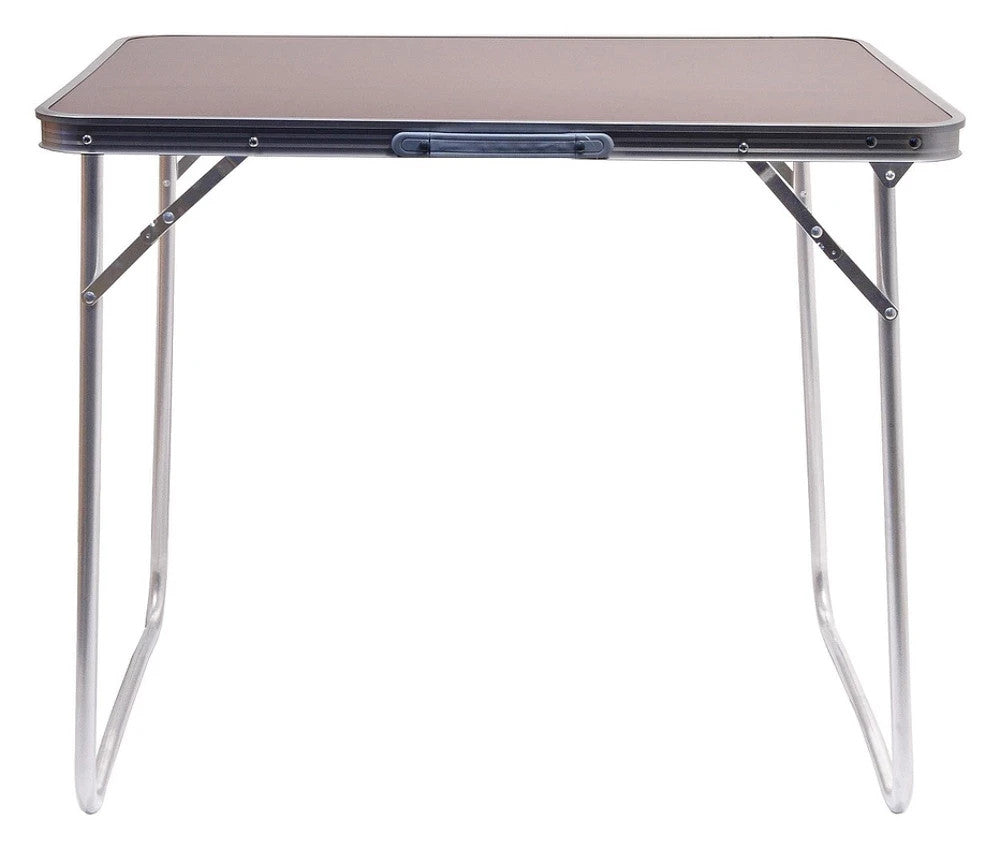 Campingtisch Klappbar 70x50 cm in Holzoptik Braun – Faltbarer Gartentisch für Camping, Balkon, Garten, Picknick und Outdoor