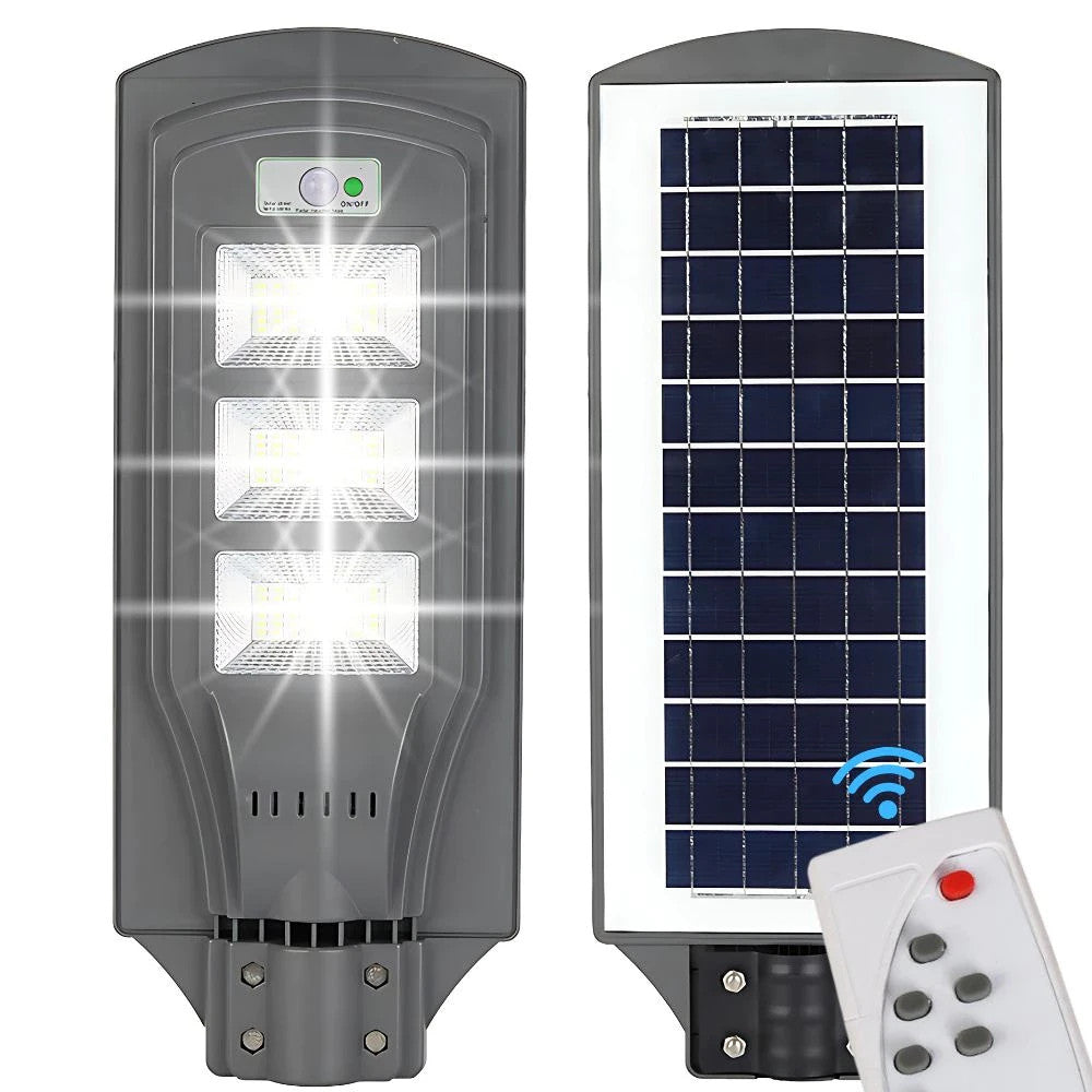 Solar Straßenlaterne LED 1200W mit Fernbedienung IP65 Bewegungsmelder