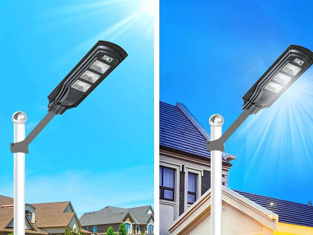 Solar Straßenlaterne LED 1200W mit Fernbedienung IP65 Bewegungsmelder
