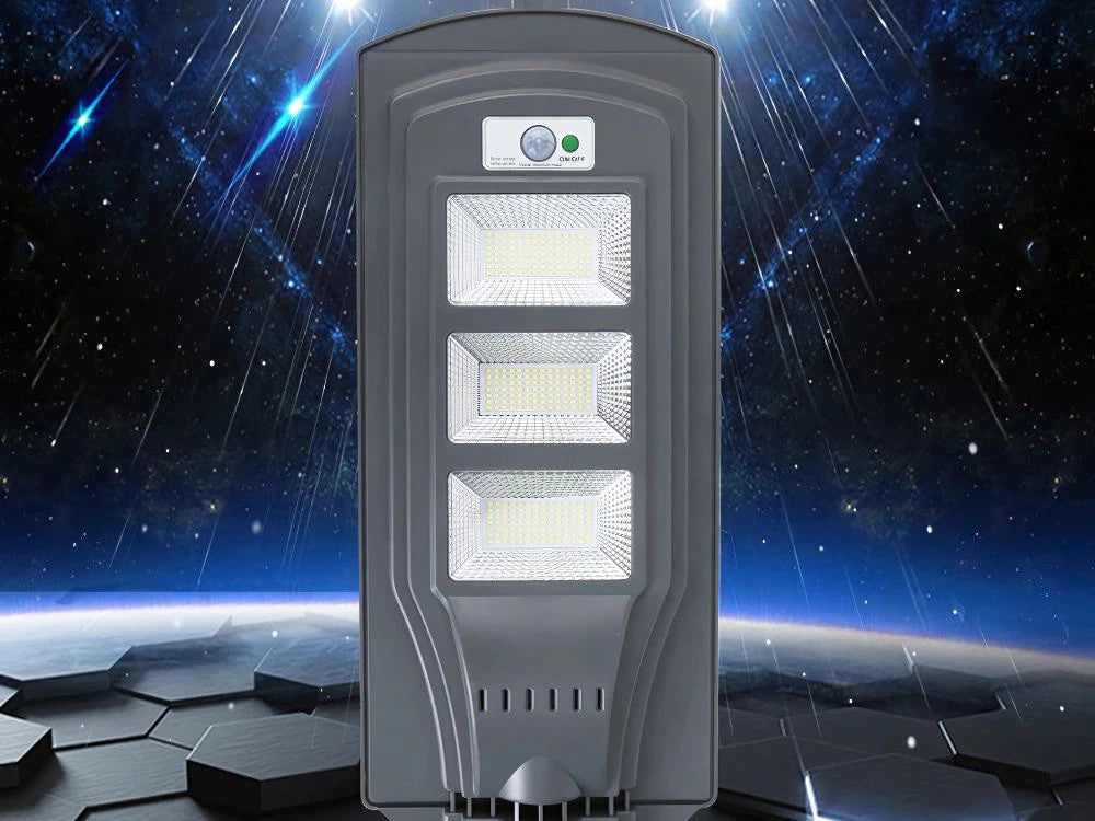 Solar Straßenlaterne LED 1200W mit Fernbedienung IP65 Bewegungsmelder