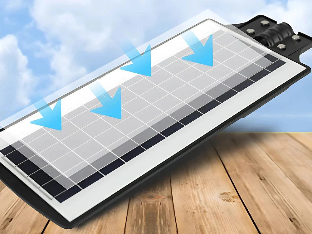 Solar Straßenlaterne LED 1200W mit Fernbedienung IP65 Bewegungsmelder