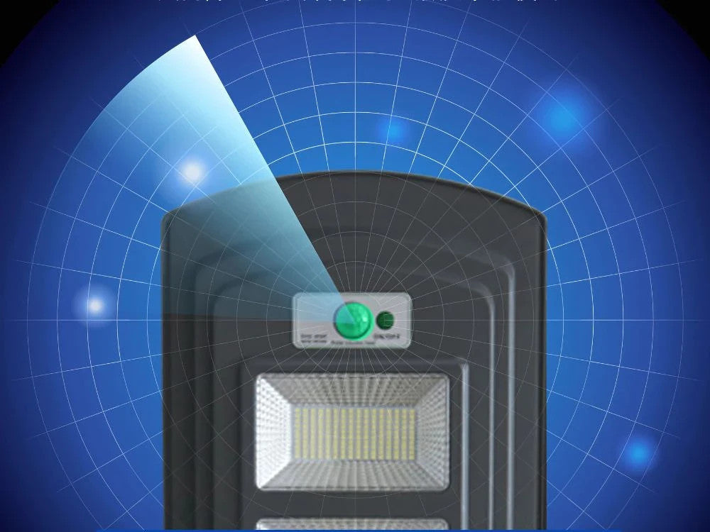 Solar Straßenlaterne LED 1200W mit Fernbedienung IP65 Bewegungsmelder
