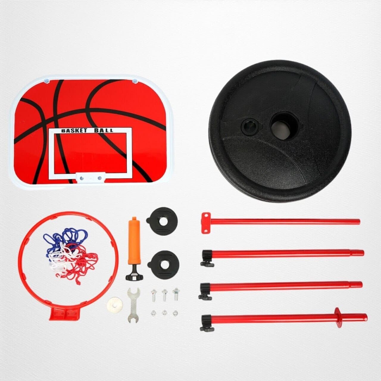 Kinder Basketball SET+Basketballkorb +Basketballständer+Pumpe+ Ball 73-170cm