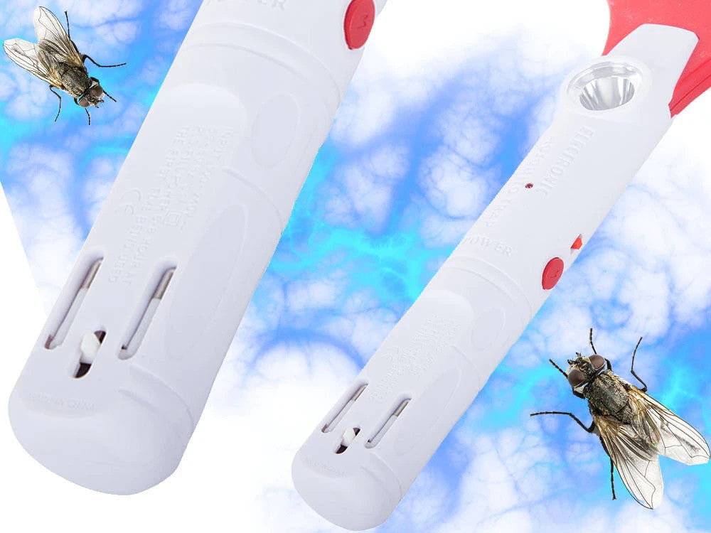 Elektrische Fliegenklatsche mit LED – Wiederaufladbarer Mückenfänger