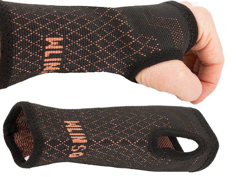 Handgelenkbandage mit Daumenloch – Elastische Handgelenkstütze mit Stabilisator