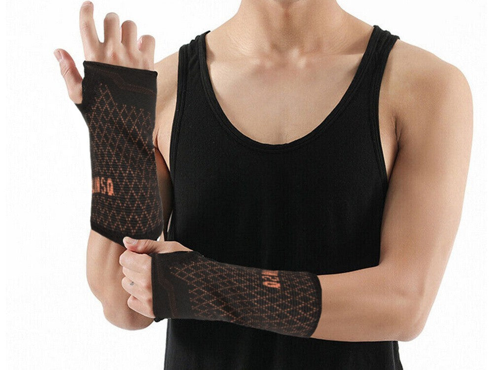 Handgelenkbandage mit Daumenloch – Elastische Handgelenkstütze mit Stabilisator