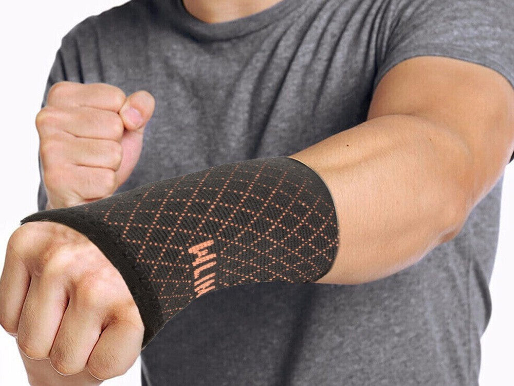 Handgelenkbandage mit Daumenloch – Elastische Handgelenkstütze mit Stabilisator