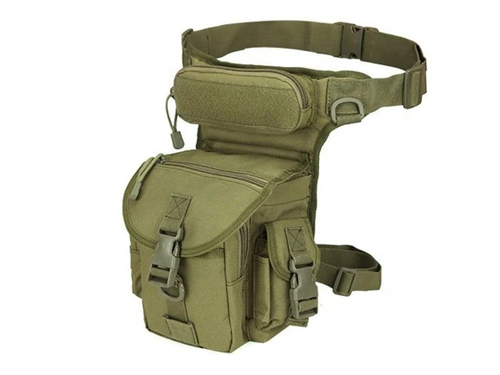 Taktische Militär Beintasche Hüfttasche Wasserdicht – Outdoor Tasche für Motorrad, Wandern, Camping, Angeln und Freizeit