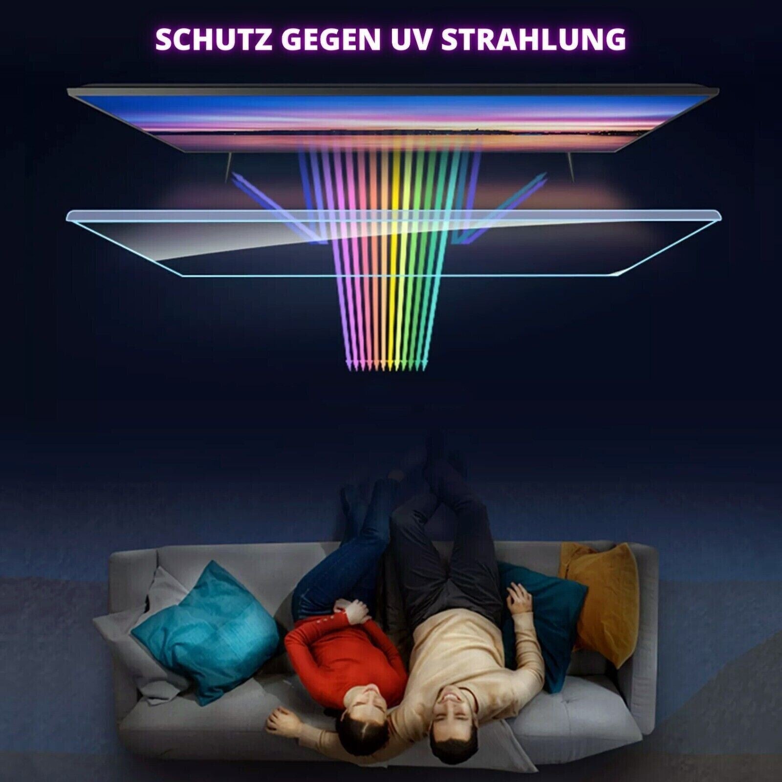 55 Zoll Fernseher Schutz / TV Bildschirmschutz / Displayschutz / TVs  GlassZilla