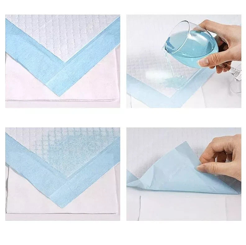 Hundetrainingsunterlagen 100 Stück 45x33 cm – Saugstarke Welpenpads mit 4-Lagen-Schutz und Kotbeuteln