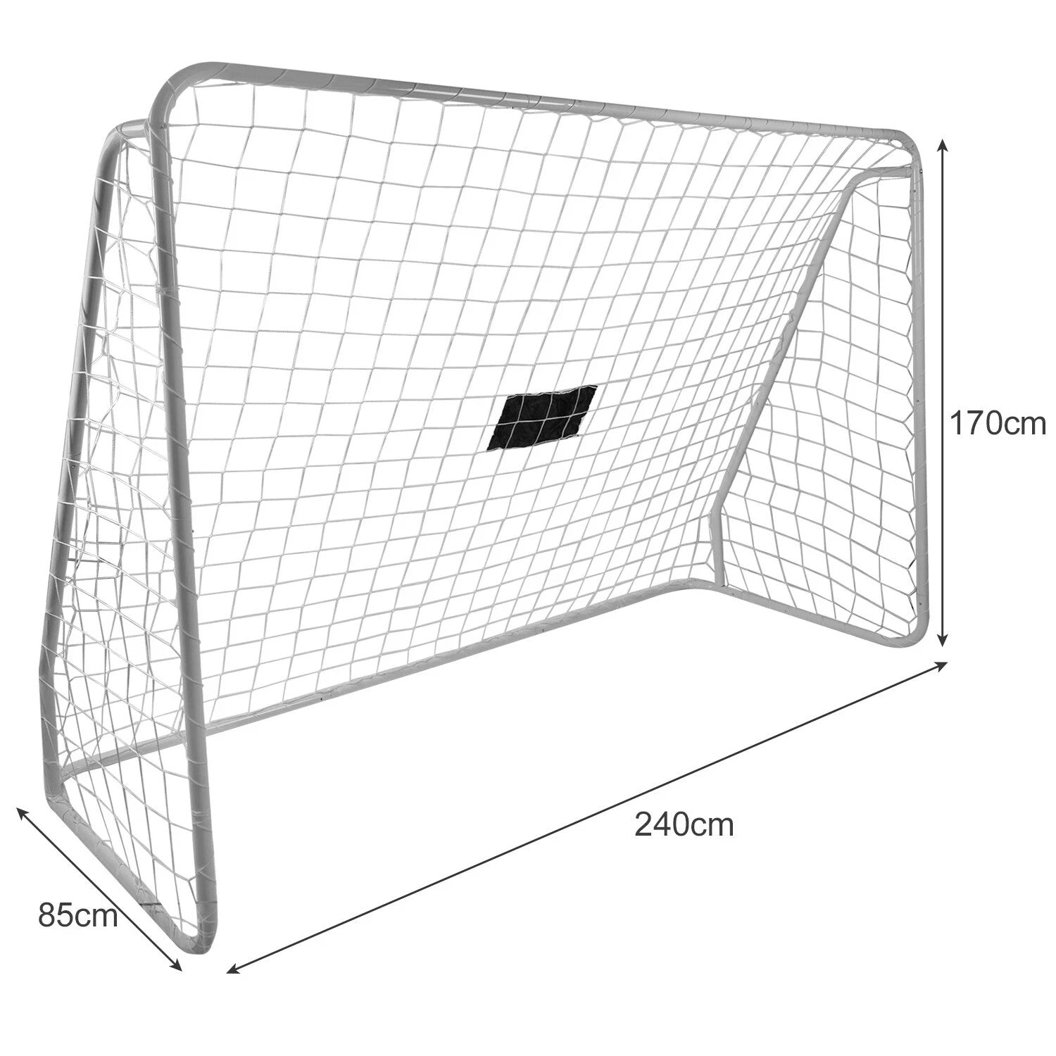 Fußballtor mit Torwand & Zielmatte 240x170 cm – Trainingsset für Garten & Kinder