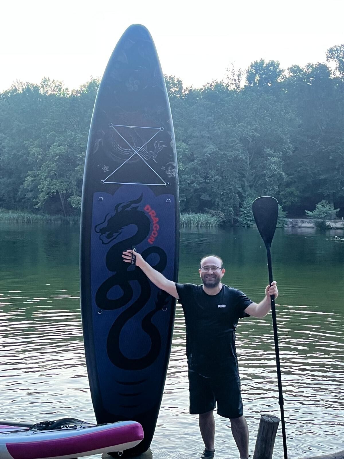 SUP Board 335cm aufblasbar Set Paddle Pumpe Rucksack Finnen Allround