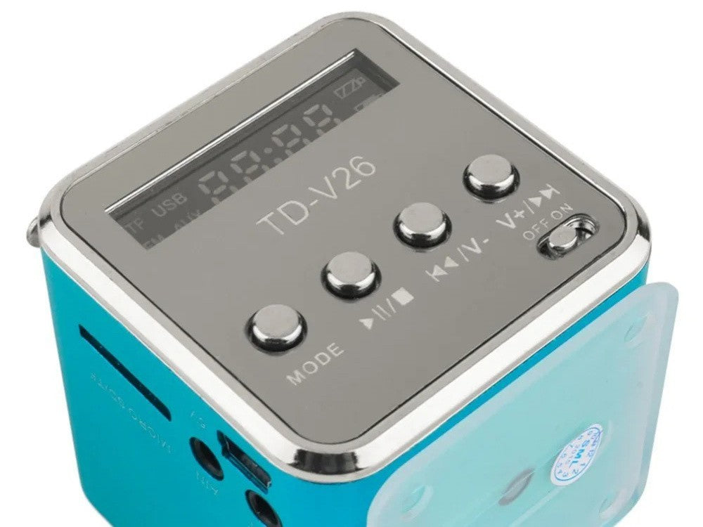 Mini Bluetooth Lautsprecher tragbar mit FM Radio USB AUX microSD