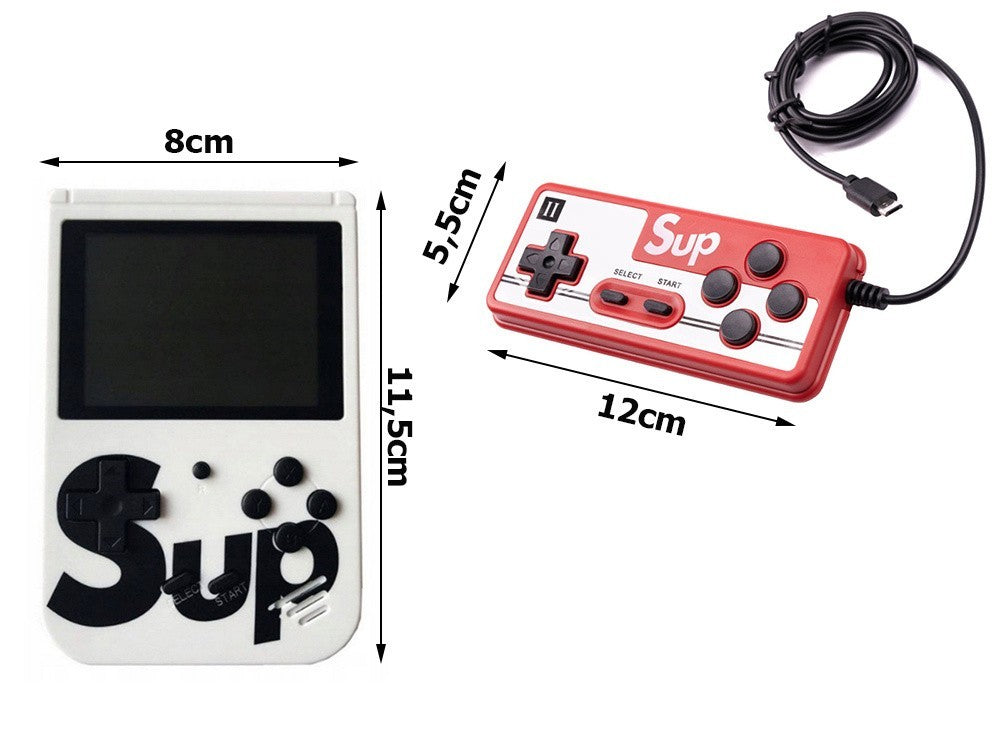 Retro Handheld Spielkonsole – Mini 3.0" LCD, 400 Klassiker Spiele, TV-Ausgang & 2-Spieler-Pad