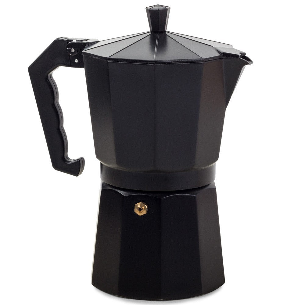 Espressokocher Aluminium 9 Tassen 450 ml – Moka Kaffeemaschine für Gas & Elektroherd