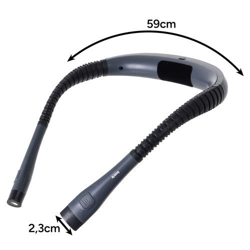 LED Halslampe Leselampe USB C wiederaufladbar flexibel 3 Lichtmodi