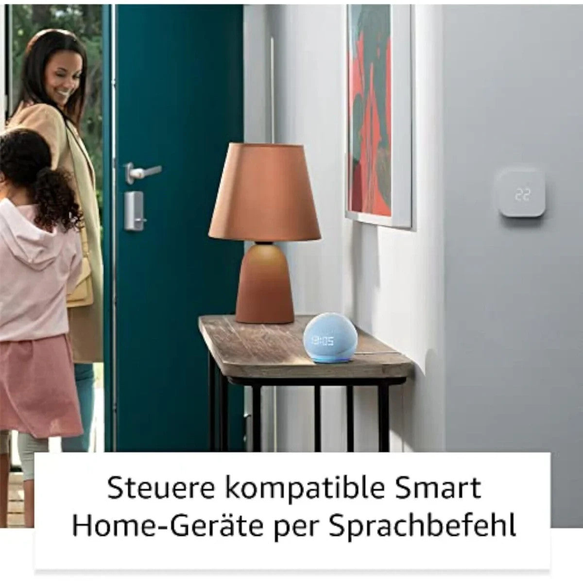 Amazon Echo Dot 5 (2022) mit Uhr Alexa Smart Speaker WLAN Bluetooth