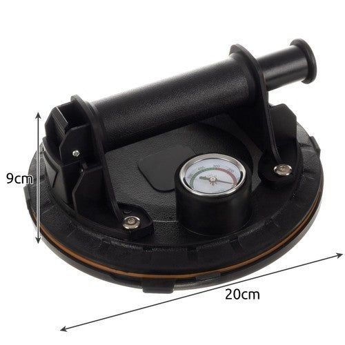Vakuumsauger 200 kg mit Manometer und Pumpe – Saugheber für Fliesen, Glas, Spiegel und Platten