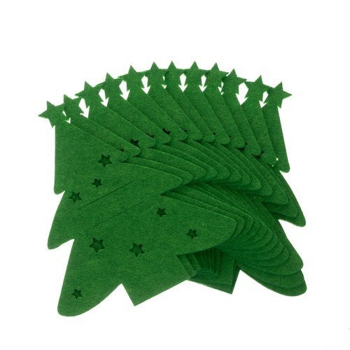 12x Filz Bestecktaschen Weihnachten 🌲 Besteckhalter Tischdeko Wichtel Set
