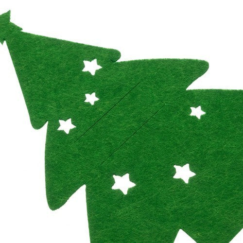 12x Filz Bestecktaschen Weihnachten 🌲 Besteckhalter Tischdeko Wichtel Set